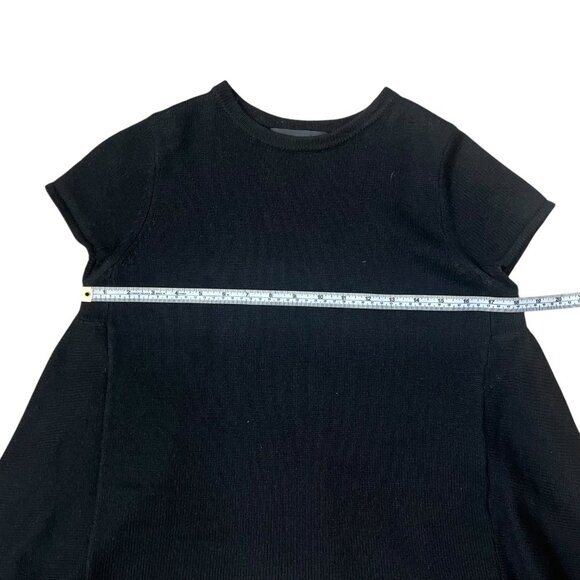 CO Silk Cashmere Knit Swing Sweater Top Black‎ Small Minimalist Quiet Luxury - Picture 6 of 7